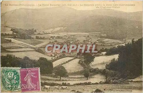 Cartes postales Le Morvan Pittoresque Le Mont Beuvray Le Hameau porte le nom bien morvandeau