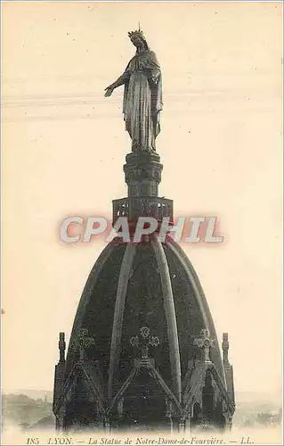 Ansichtskarte AK Lyon La Statue de Notre Dame de Fourviere