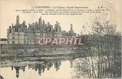 Ansichtskarte AK Chambord Le Chateau Facade Septentrionale