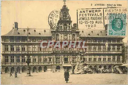 Cartes postales Anvers Hotel de Ville Stadhuis