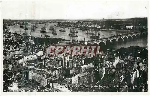 Ansichtskarte AK Bordeaux Vue generale prise de la Tour Saint Michel