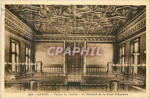 Cartes postales Rouen Palais de Justice La Plafond de la Cour d'Assises