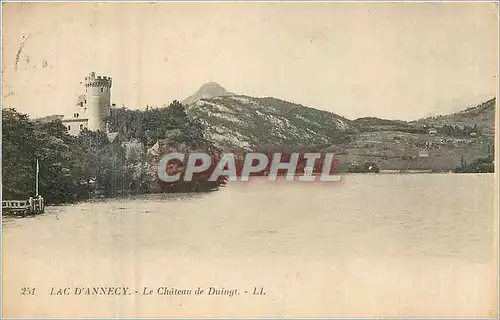 Cartes postales Lac d'Annecy Le Chateau de Duingt