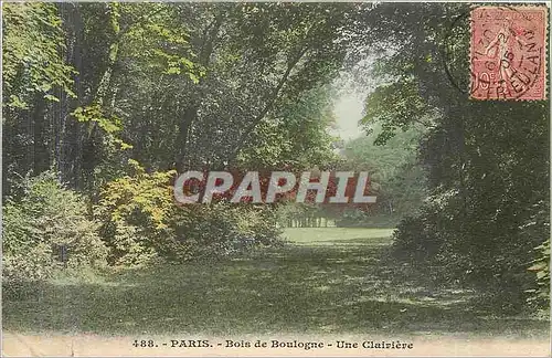 Ansichtskarte AK Paris Bois de Boulogne Une clairiere