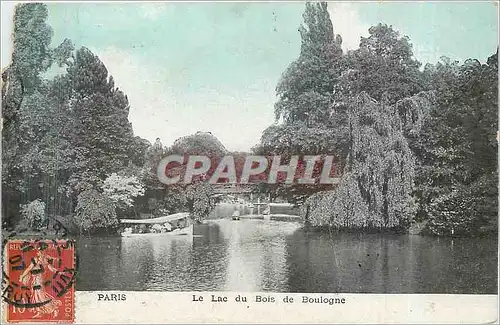 Cartes postales Paris Le Lac du Bois de Boulogne