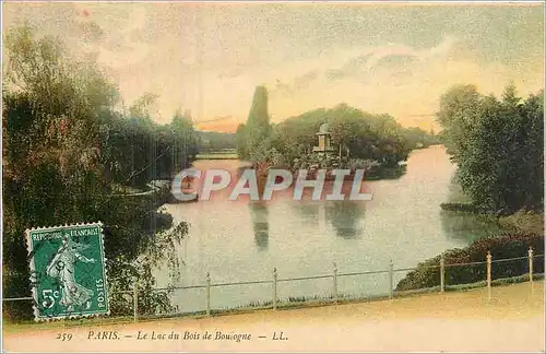 Cartes postales Paris Le Lac du Bois de Boulogne