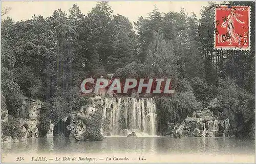 Ansichtskarte AK Paris Le Bois de Boulogne La Cascade