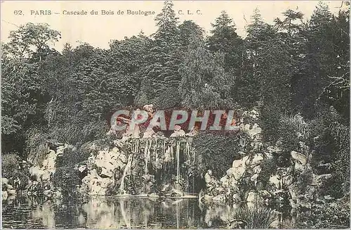 Cartes postales Paris Cascade du Bois de Boulogne