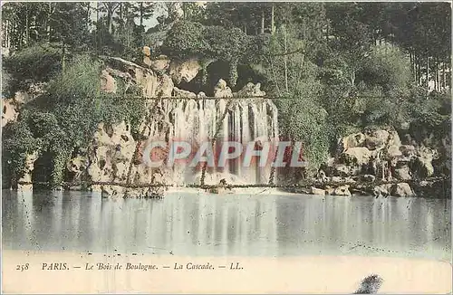 Ansichtskarte AK Paris Le Bois de Boulogne La Cascade