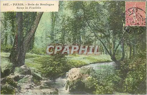 Cartes postales Paris Bois de Boulogne Sous la Feuille