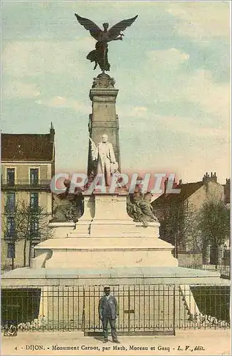 Cartes postales Dijon Monument Carnot par Math Moreau et Gasq