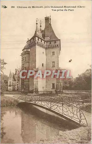 Cartes postales Chateau de Meillant pres St Amand Montrond Cher Vue prise du parc