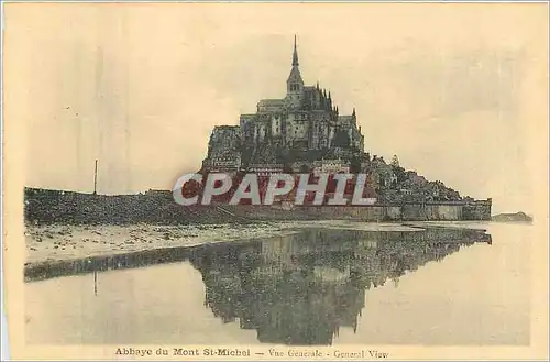 Ansichtskarte AK Abbaye du Mont St Michel Vue generale