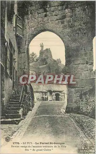 Cartes postales Le Puy Le Portail St Georges Dernier vestige de l'enceinte interieure de la Ville dite du Grand