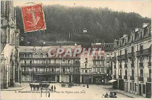 Ansichtskarte AK Plombieres les Bains Place de l'Eglise cote Sud