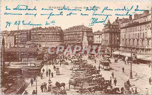 Cartes postales Marseille Quai des Belges Tramway