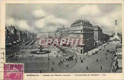 Cartes postales Bordeaux Cours du Trente Juillet Les Allees de Tourny