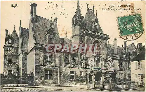 Cartes postales Bourges Palais Jacques Coeur La Facade