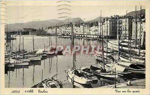 Ansichtskarte AK Toulon Vue sur les Quais Bateaux