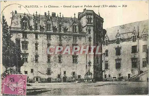 Ansichtskarte AK Nantes Le Chateau Grand Logis et Palais Ducal