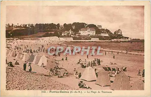 Cartes postales Perros Guirec C du N La Plage de Trestraou