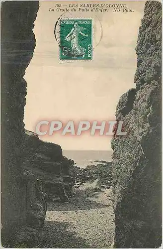 Ansichtskarte AK Les Sables d'Olonne La Grotte du Puits d'Enfer