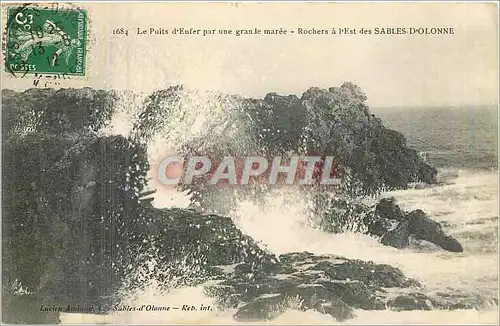 Ansichtskarte AK Le Puits d'Enfer par une gran le maree Rochers a l'Est des Sables d'Olonne