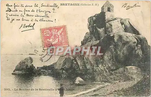 Cartes postales Bretagne Le Rocher de la Sentinelle