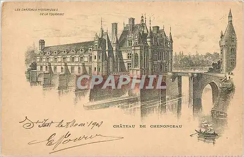 Cartes postales Les Chateaux de la Touraine Chateau de Chenonceau