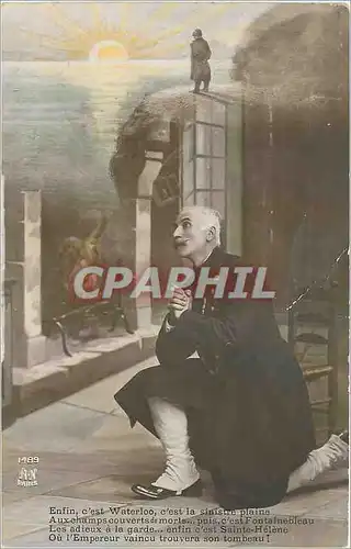 Cartes postales Enfin c'est Waterloo c'est la sinistre plaine