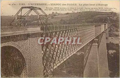 Ansichtskarte AK L'Auvergne Viaduc des Fades Le plus haut d'Europe