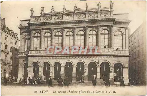 Ansichtskarte AK Lyon Le Grand Theatre place de la Comedie