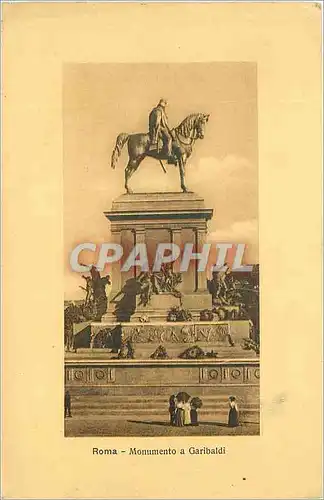 Cartes postales Roma Monumento a Garibaldi