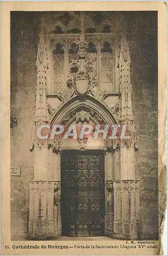 Ansichtskarte AK Cathedrale de Bourges Porte de la Sachristie du Chapitre