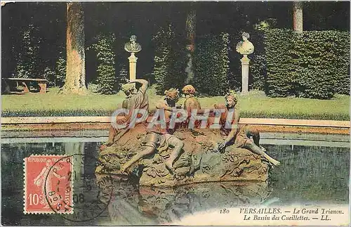 Cartes postales Versailles Le Grand Trianon Le Bassin des Cueillettes