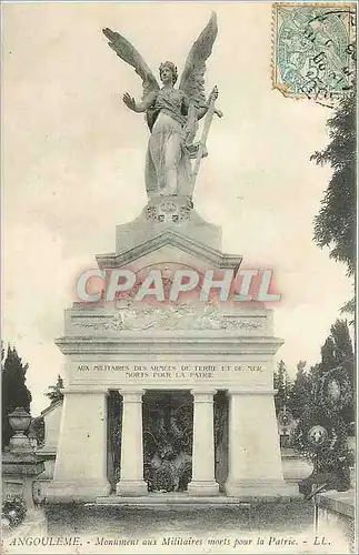 Cartes postales Angouleme Monument aux Militaires morts pour la Patrie Militaria