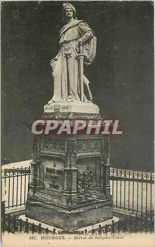 Cartes postales Bourges Statue de Jacques Coeur