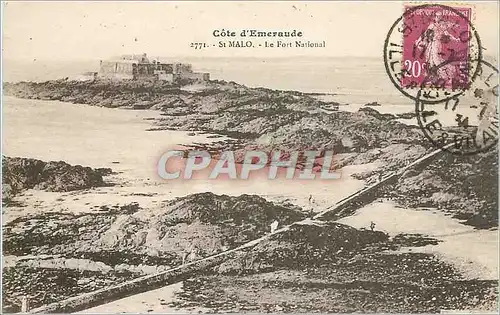 Cartes postales Cote d'Emeraude St Malo Le Fort National