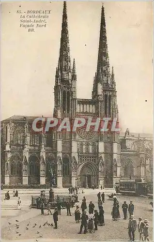 Cartes postales Bordeaux La Cathedrale Saint Andre Facade Nord