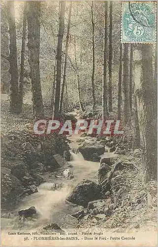 Ansichtskarte AK Plombieres les Bains Dans le Parc Petite Cascade