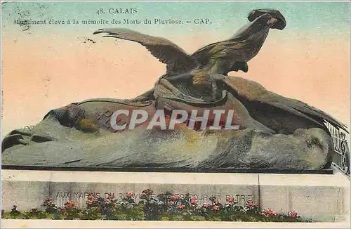 Cartes postales Calais Monument eleve a la memoire des Morts du Pluviose