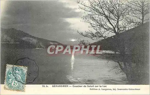 Cartes postales Gerardmer Coucher de soleil sur le Lac