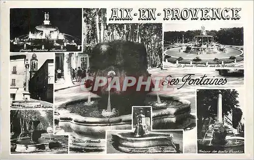 Cartes postales moderne Aix en Provence Les Fontaines