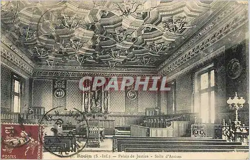 Cartes postales Rouen S Inf Palais de Justice Salle d'Assises