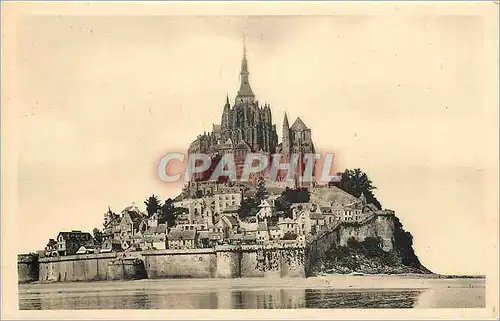 Cartes postales Abbaye du Mont Saint Michel Vue generale Face Est