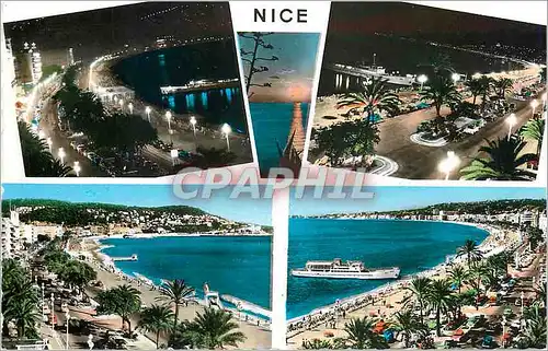 Moderne Karte Souvenir de Nice