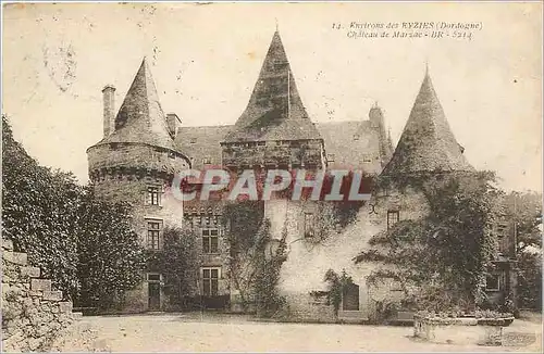 Ansichtskarte AK Environs de Beziers Dordogne Chateau de Marzac