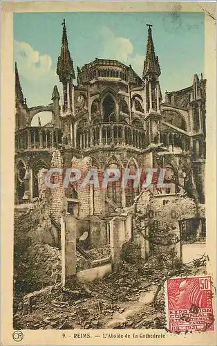 Cartes postales Reims L'Abside de la Cathedrale