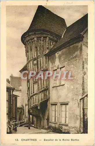 Ansichtskarte AK Chartres Escalier de la Reine Berthe