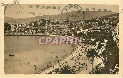 Cartes postales Cannes La Croisette et le Mont Chevalier